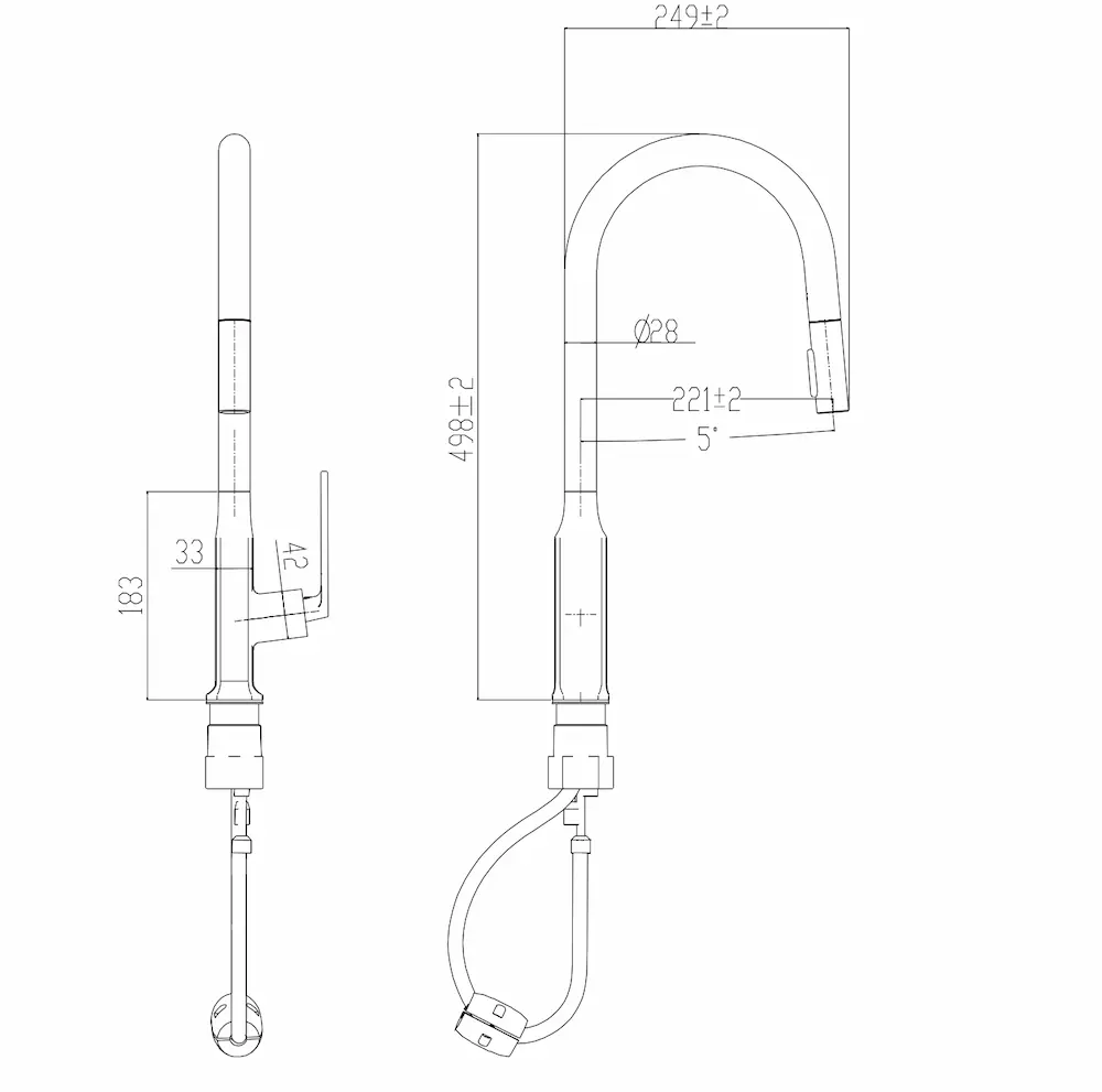 Trafinox Moderno Zwart mat - Afbeelding 2