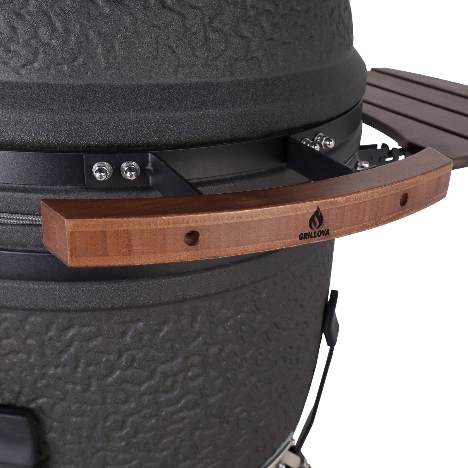 Grillova SE-21 kamado 21 inch – mat zwart met reliëf, zonder onderstel - Afbeelding 6