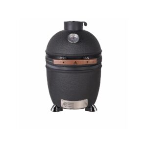 Grillova SE-18 kamado 18 inch – mat zwart met reliëf, zonder onderstel
