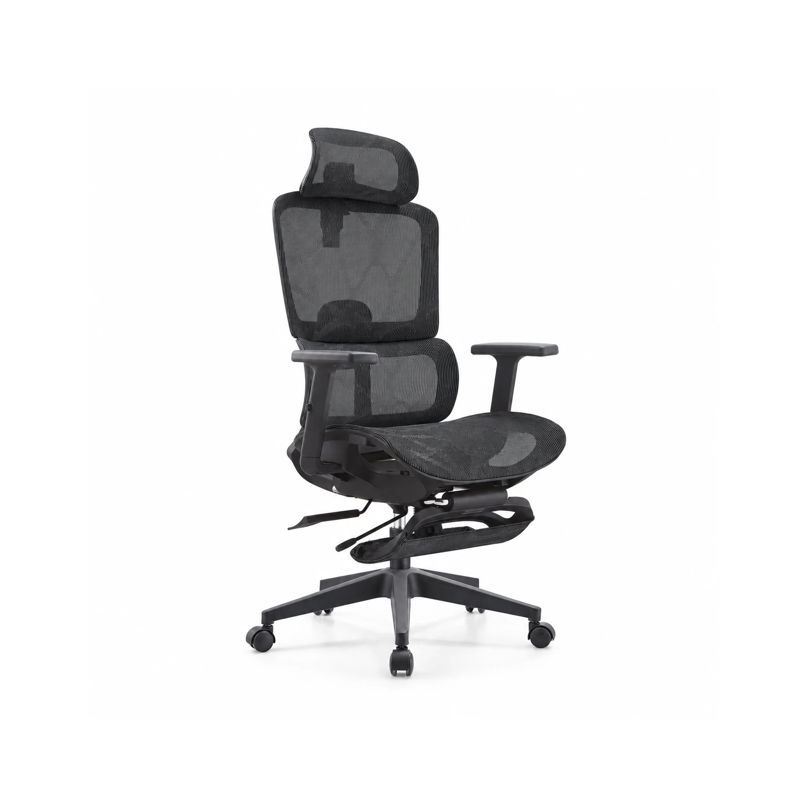 Trazit 2001A Black Ergonomische Bureaustoel met Voetsteun