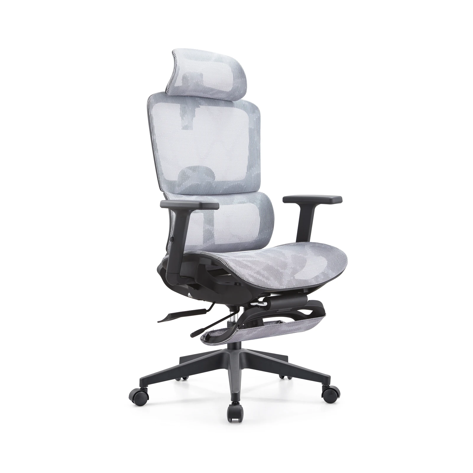 Trazit 2001A Grey Ergonomische Bureaustoel met Voetsteun