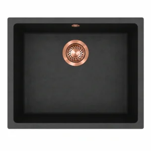 Trafinox Bozen-50QBCO Quartz Black - Copper PVD afvoerplug