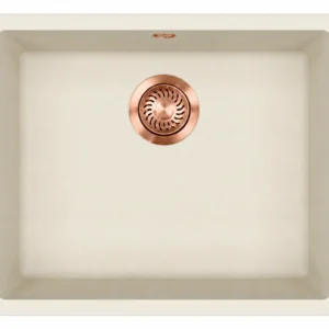 Trafinox Bozen-50QCCO Lava-loiça Quartzo Creme – válvula cobre PVD