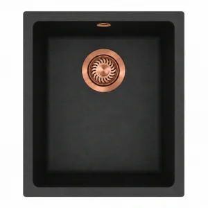 Trafinox Lena-34QBCO Quartz Black - Copper PVD afvoerplug