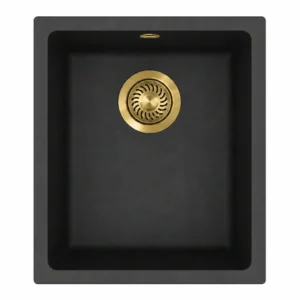 Trafinox Lena-34QBGO Quartz Black – válvula dourada PVD