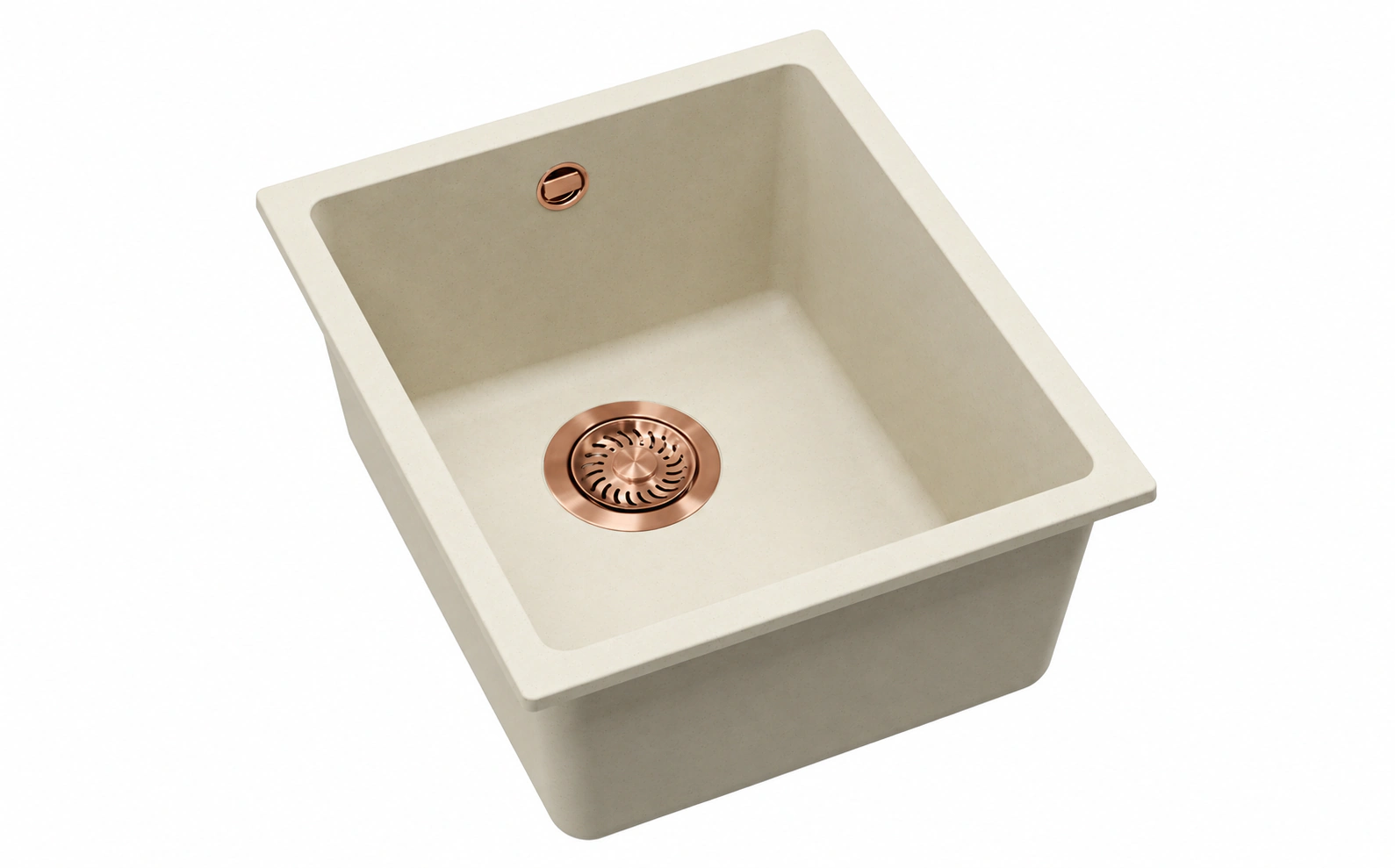 Trafinox Lena-34QCCO Quartz Creme - Copper PVD afvoerplug - Afbeelding 2