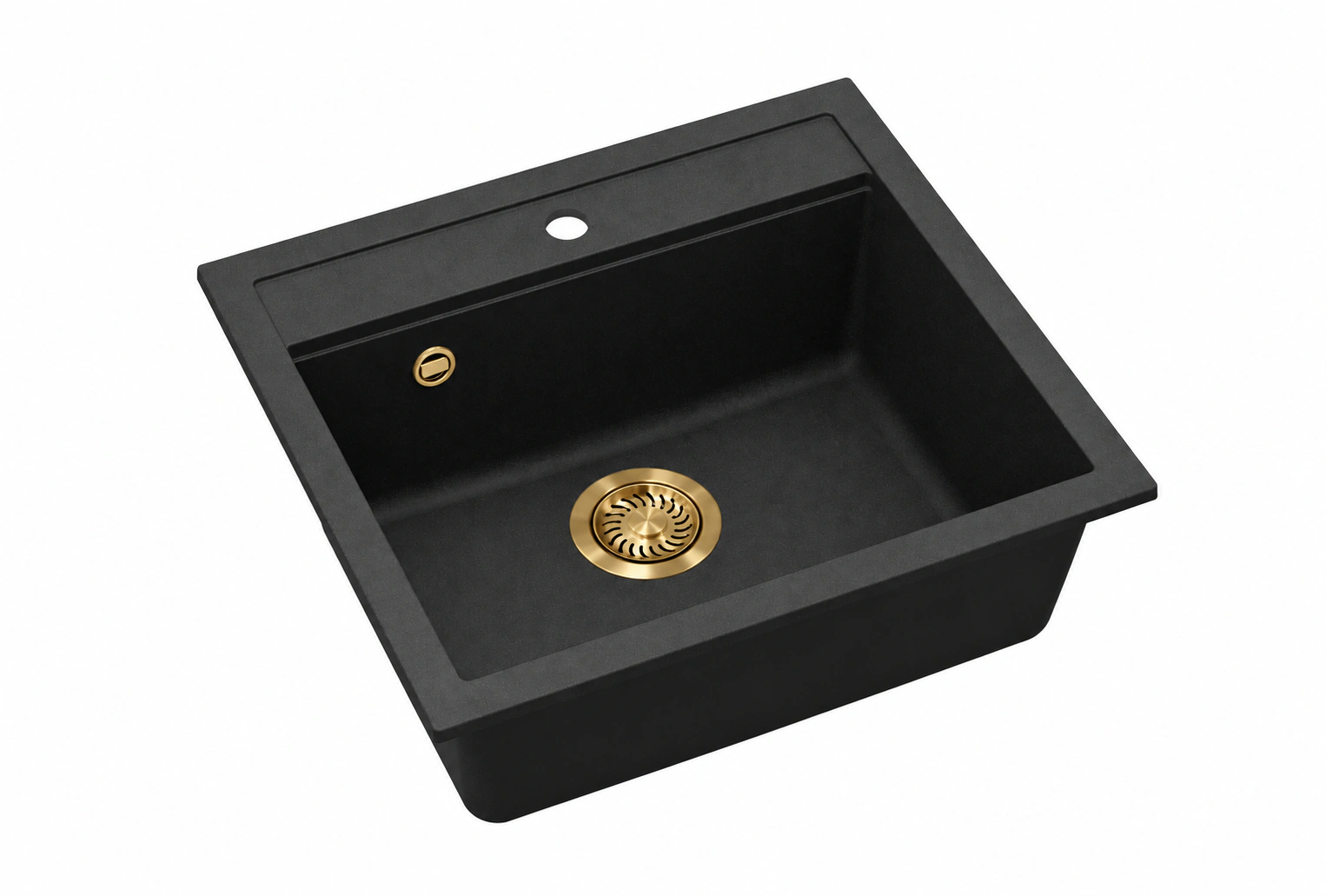 Trafinox MILANO-565TQBGO Quartz Preto – válvula de escoamento dourada PVD - Image 2